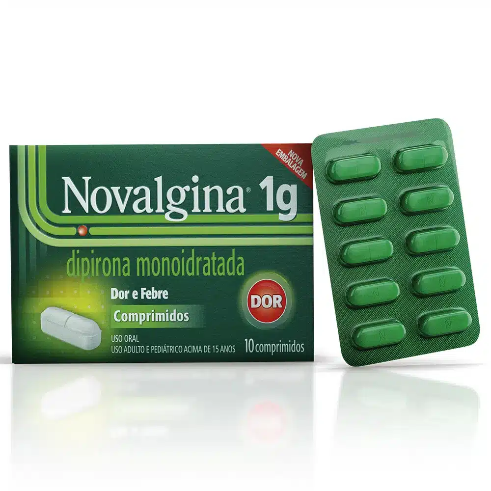 ANALGéSICO E ANTITéRMICO NOVALGINA 1G 10 COMPRIMIDOS - Farma Dez